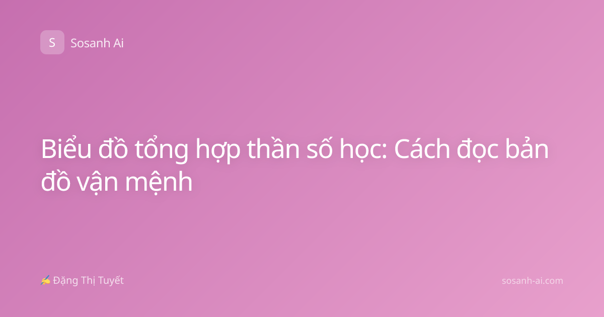 Biểu đồ tổng hợp thần số học: Cách đọc bản đồ vận mệnh